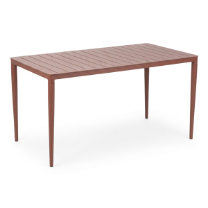 Brafab Bigby Diningtisch Aluminium 144x76cm, Zin Red