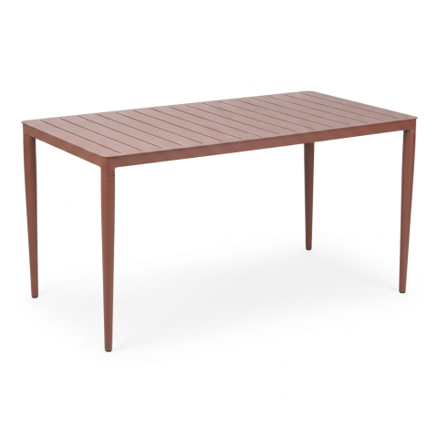 Brafab Bigby Diningtisch Aluminium 144x76cm, Zin Red