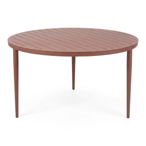 Brafab Bigby Diningtisch Aluminium rund 130cm, Zin Red