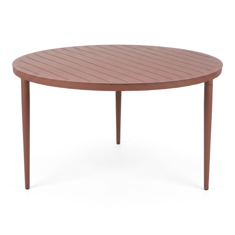 Brafab Bigby Diningtisch Aluminium rund 130cm, Zin Red