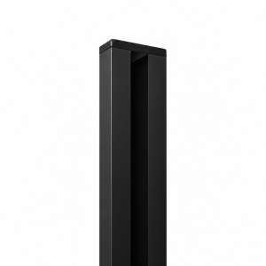 Elephant Wandanschlussleiste Aluminium 200cm Schwarz