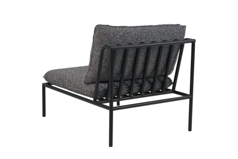 Brafab Collier Sofa Mitte, Schwarz-Teddy Ant