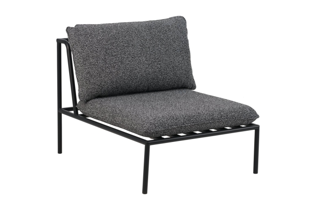 Brafab Collier Sofa Mitte, Schwarz-Teddy Ant