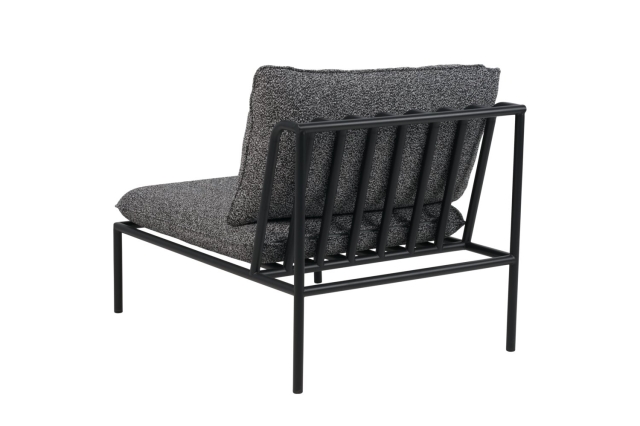 Brafab Collier Sofa Mitte, Schwarz-Teddy Ant