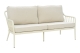 Brafab Coleville 2,5-Sitzer Sofa 182x81x87cm Aluminium-Textilene, Pearl White-Dot Beige