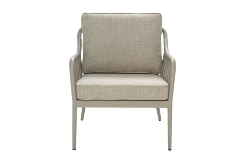 Brafab Coleville Sessel, Khaki-Burlap Beige, inkl. Kissen