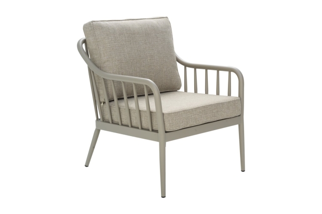 Brafab Coleville Sessel, Khaki-Burlap Beige, inkl. Kissen