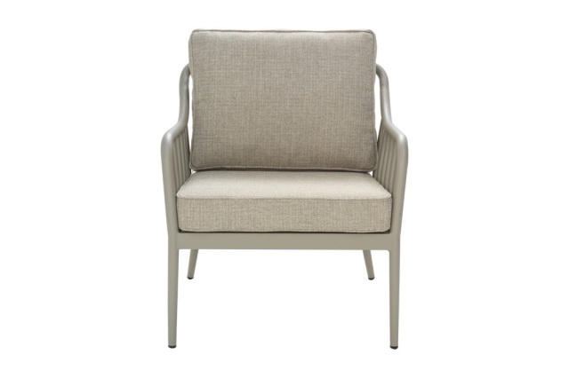 Brafab Coleville Sessel, Khaki-Burlap Beige, inkl. Kissen