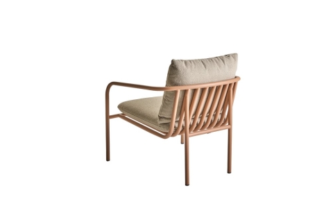 Brafab Bendt Sessel, Peach-Teddy Beige, inkl. Kissen
