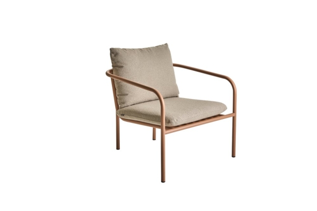 Brafab Bendt Sessel, Peach-Teddy Beige, inkl. Kissen