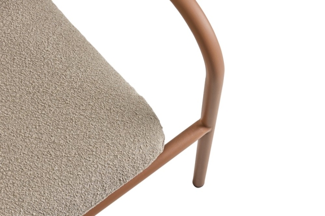 Brafab Bendt Sessel, Peach-Teddy Beige, inkl. Kissen