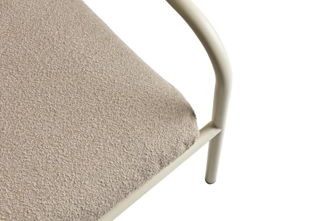 Brafab Bendt Sessel, Pearl White-Teddy Beige, inkl. Kissen