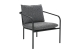 Brafab Bendt Sessel, Schwarz-Teddy Ant, inkl. Kissen 67x72x77 cm