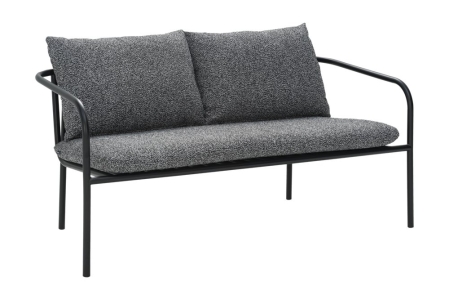 Brafab Bendt 2-Sitzer Sofa, Schwarz-Teddy Ant