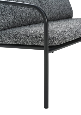 Brafab Bendt 2-Sitzer Sofa, Schwarz-Teddy Ant