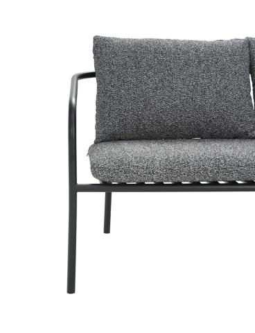 Brafab Bendt 2-Sitzer Sofa, Schwarz-Teddy Ant