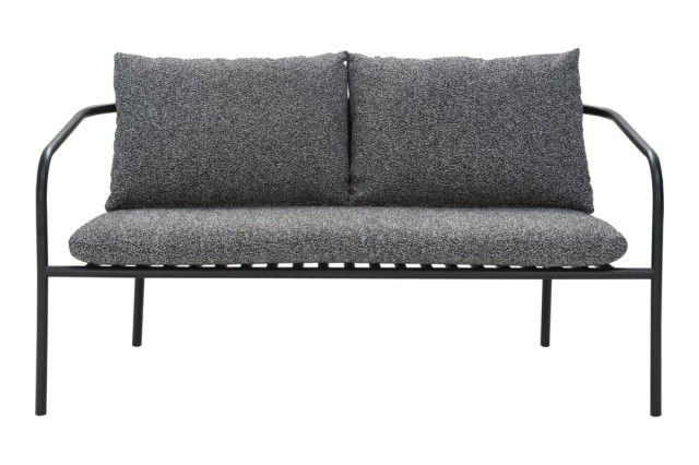 Brafab Bendt 2-Sitzer Sofa, Schwarz-Teddy Ant