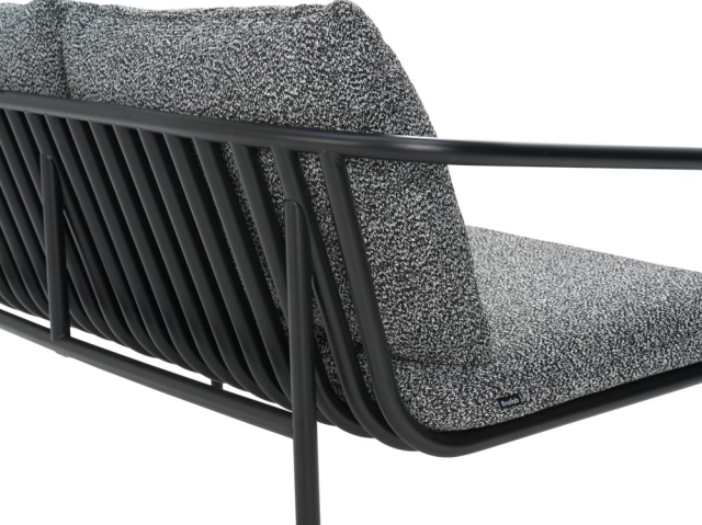 Brafab Bendt 2-Sitzer Sofa, Schwarz-Teddy Ant