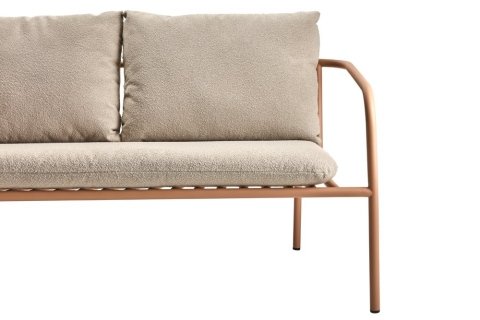 Brafab Bendt 2-Sitzer Sofa Peach-Teddy Beige, inkl. Kissen