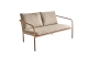 Brafab Bendt 2-Sitzer 138x72x77cm Sofa Peach-Teddy Beige, inkl. Kissen