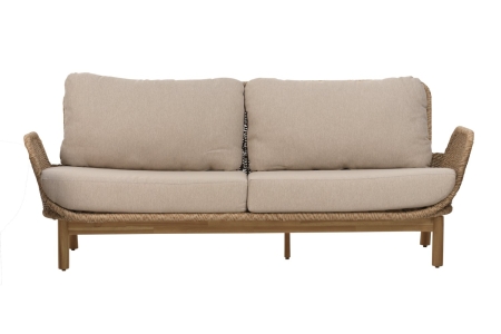 Brafab Lily 2,5-Sitzer Sofa 202x79x80cm, Twist Straw-Plush Wheat, inkl. Kissen