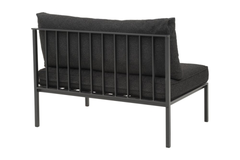 Brafab Upper Mitte 2-Sitzer Sofa,112x78x87cm Schwarz-Teddy Black