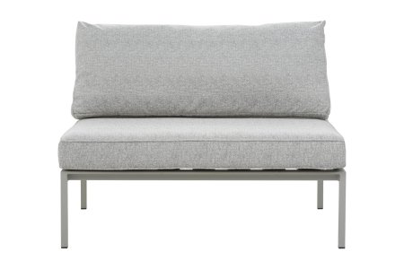 Brafab Upper Mitte 2-Sitzer Sofa 112x78x87cm, Light Grey-Digi Grey, inkl. Kissen