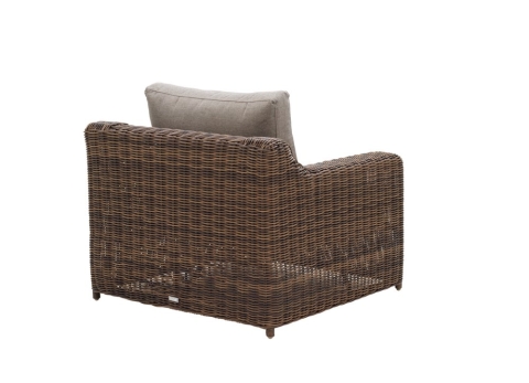 Brafab Glendon Sessel, Dark Brown-Soft Moose, inkl. Auflagen