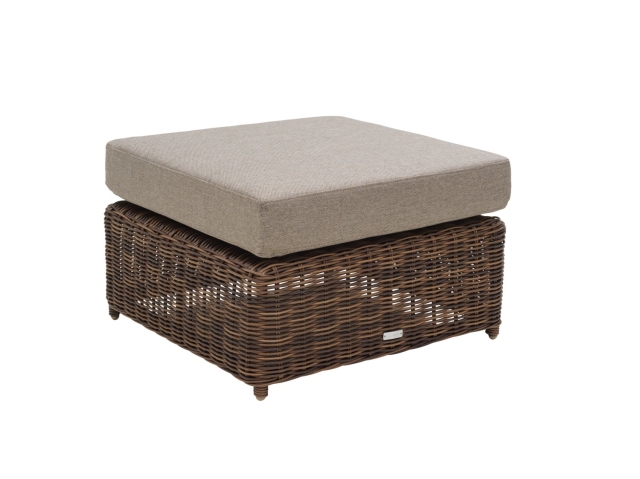 Brafab Glendon Ottomane 72x72cm, Dark Brown-Soft Moose