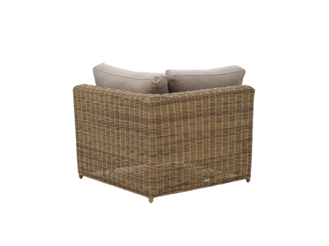 Brafab Glendon Lounge Eckmodul 102x102x85cm, Rustic-Beige, inkl. Auflagen