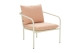 Brafab Bendt Sessel, Pearl White-Teddy Orange, inkl. Kissen 67x72x77 cm