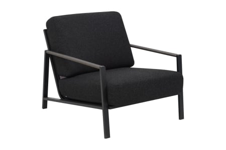 Brafab Lyra Sessel, Schwarz-Teddy Black, inkl. Kissen