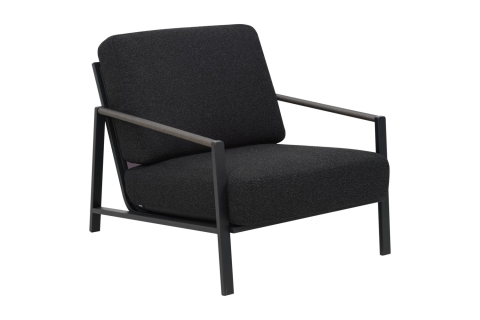 Brafab Lyra Sessel, Schwarz-Teddy Black, inkl. Kissen