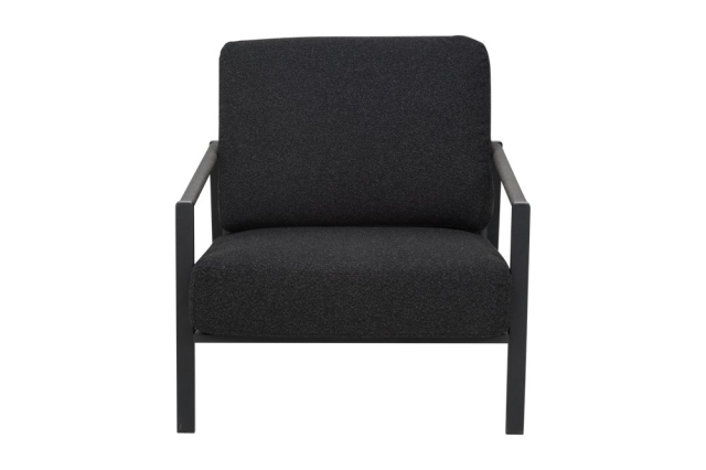 Brafab Lyra Sessel, Schwarz-Teddy Black, inkl. Kissen