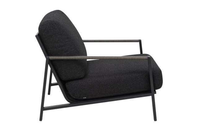 Brafab Lyra Sessel, Schwarz-Teddy Black, inkl. Kissen