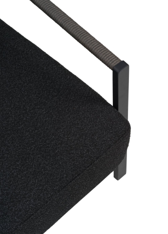 Brafab Lyra Sessel, Schwarz-Teddy Black, inkl. Kissen