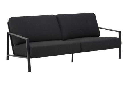 Brafab Lyra 2,5-Sitzer-Sofa, Schwarz-Teddy Black
