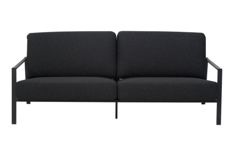 Brafab Lyra 2,5-Sitzer-Sofa, Schwarz-Teddy Black