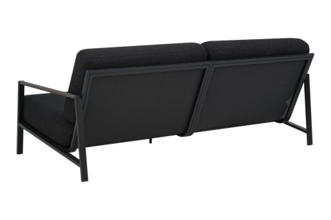 Brafab Lyra 2,5-Sitzer-Sofa, Schwarz-Teddy Black