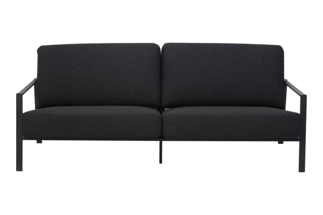 Brafab Lyra 2,5-Sitzer-Sofa, Schwarz-Teddy Black