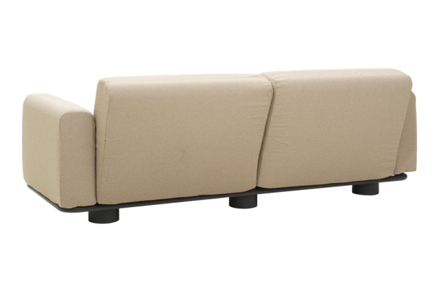Brafab Bolster 2,5-Sitzer-Sofa Anthrazit-Teddy Beige