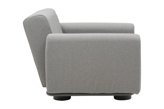 Brafab Bolster Sessel, Anthrazit-Teddy Grey, inkl. Kissen