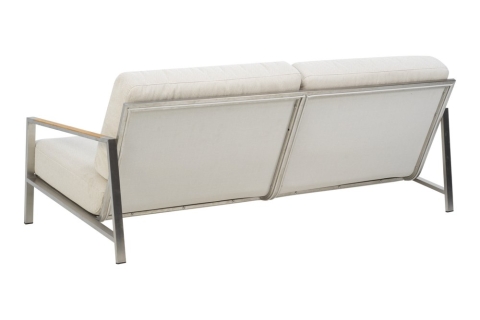 Brafab Naos 2,5-Sitzer-Sofa Stainless Steel-Dot Beige