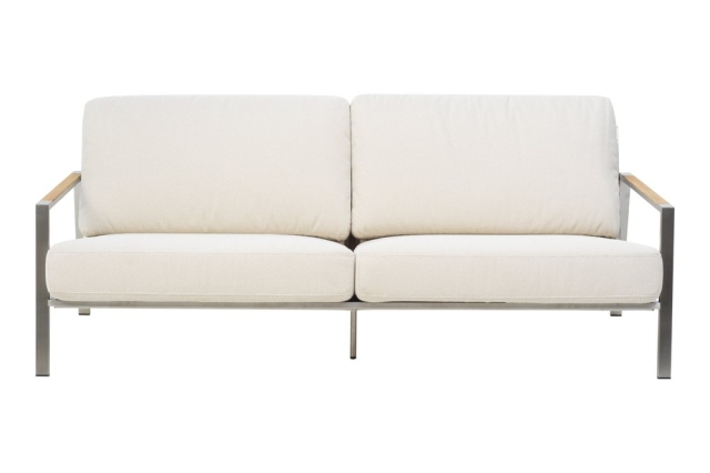 Brafab Naos 2,5-Sitzer-Sofa Stainless Steel-Dot Beige