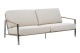 Brafab Naos 2,5-Sitzer-Sofa Stainless Steel-Dot Beige