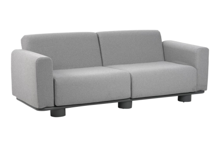 Brafab Bolster 2,5-Sitzer Sofa, Anthrazit-Teddy Grey