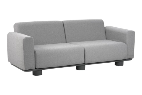 Brafab Bolster 2,5-Sitzer Sofa, Anthrazit-Teddy Grey