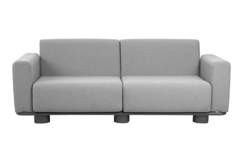 Brafab Bolster 2,5-Sitzer Sofa, Anthrazit-Teddy Grey