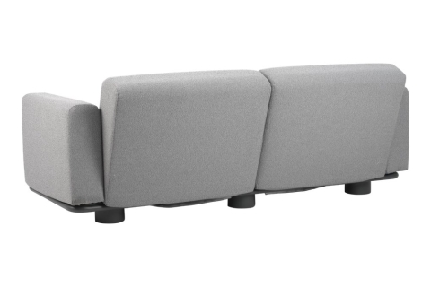 Brafab Bolster 2,5-Sitzer Sofa, Anthrazit-Teddy Grey