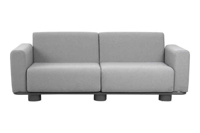 Brafab Bolster 2,5-Sitzer Sofa, Anthrazit-Teddy Grey